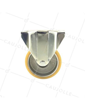 Roulette fixe en polyuréthane diamètre 100 mm - S75AR