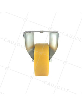 Roulette fixe en polyuréthane diamètre 100 mm - S75AR