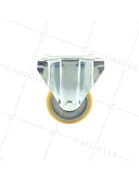 Roulette fixe en polyuréthane diamètre 80 mm - S75AR