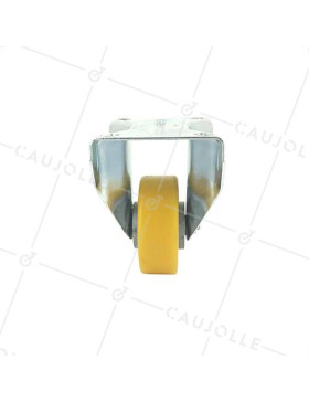 Roulette fixe en polyuréthane diamètre 80 mm - S75AR