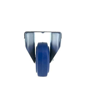 Ruota INDUSTRIALE FISSA ELASTICA NON MACCHIATE PER FLIGHTCASES DIAMETRO 100 MM CARICO 120 KG - S7NS100BLEUE