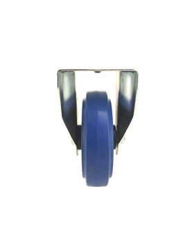 Ruota INDUSTRIALE FISSA ELASTICA NON MACCHIANTE PER FLIGHTCASES DIAMETRO 125 MM CARICO 120 KG - S7NS125BLEUE