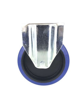 Roulette fixe industrielle en caoutchouc souple diamètre 200 mm