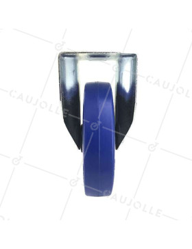 Roulette fixe industrielle en caoutchouc souple diamètre 200 mm