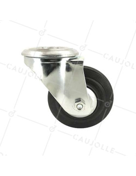 Roulette à oeil industrielle caoutchouc diamètre 125 mm