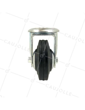 Roulette à oeil industrielle caoutchouc diamètre 125 mm