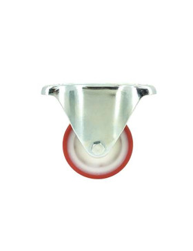 Roulette fixe en nylon polyuréthane diamètre 80mm