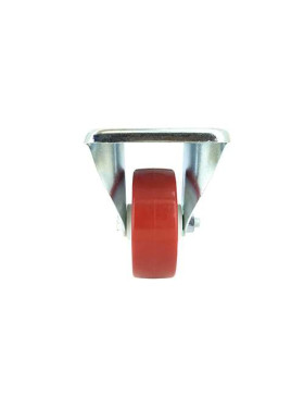Roulette fixe en nylon polyuréthane diamètre 80mm