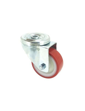 Roulette à oeil en nylon polyuréthane diamètre 80mm