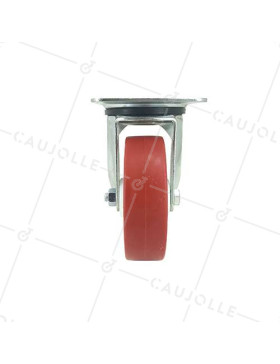 Roulette pivotante en nylon polyuréthane diamètre 100 mm