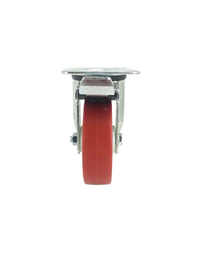 Roulette pivotante à frein en nylon polyuréthane diamètre 100 mm