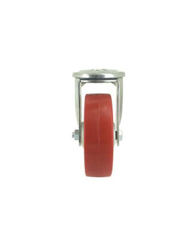 RUEDA DE MANIPULACIÓN CON AGUJERO PASANTE DE NYLON Y POLIURETANO RESISTENTE A LOS ACEITES Y GRASAS CON 100 MM DE DIÁMETRO, CARGA