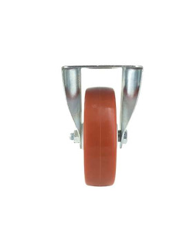 Roulette fixe en nylon polyuréthane diamètre 125 mm
