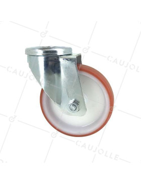 Roulette à oeil en nylon polyuréthane diamètre 125 mm