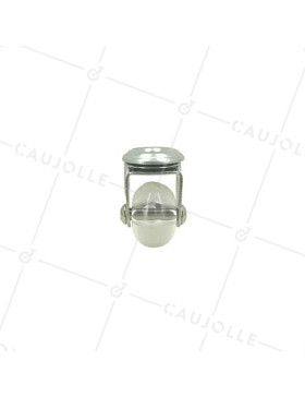 Ruota DESIGN PIVOTANTE A Foro di fissaggio TRASPARENTE FLESSIBILE DIAMETRO 35MM CARICO 35KG A FISSAGGIO DI 10 MM - S140TR 35O