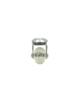 Ruota DESIGN PIVOTANTE A Foro di fissaggio TRASPARENTE FLESSIBILE DIAMETRO 35MM CARICO 35KG A FISSAGGIO DI 10 MM - S140TR 35O