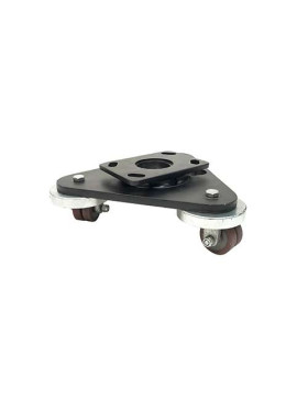 PLATTAFORMA TRIANGOLARE GIREVOLE CON Ruote EXTRA BASSE CARICO 480KG
