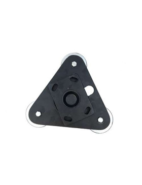 PLATTAFORMA TRIANGOLARE GIREVOLE CON Ruote EXTRA BASSE CARICO 480KG