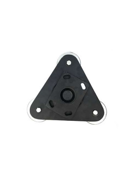 PLATTAFORMA TRIANGOLARE GIREVOLE CON Ruote EXTRA BASSE CARICO 480KG