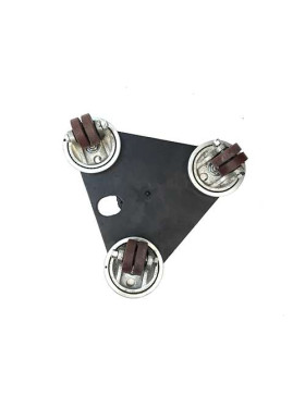 PLATTAFORMA TRIANGOLARE GIREVOLE CON Ruote EXTRA BASSE CARICO 480KG