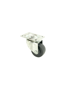 Roulette d'ameublement pivotante en polypropylène diamètre 30mm