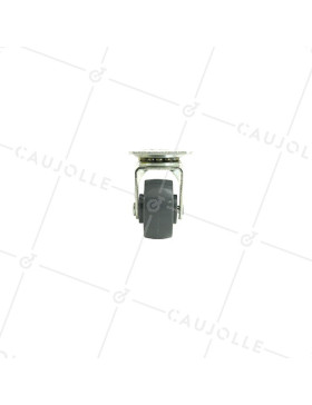 Roulette d'ameublement pivotante en polypropylène diamètre 30mm