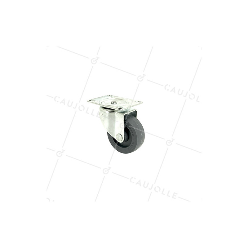 Roulette d'ameublement pivotante en polypropylène diamètre 42mm