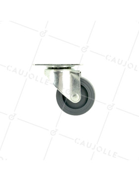 Roulette d'ameublement pivotante en polypropylène diamètre 42mm