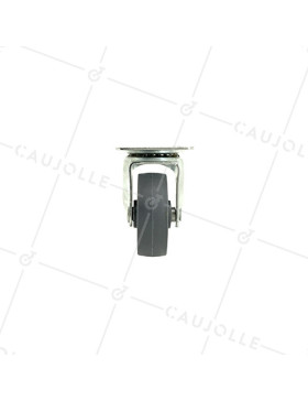 Roulette d'ameublement pivotante en polypropylène diamètre 42mm