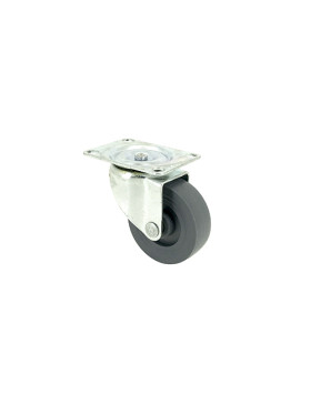 Roulette d'ameublement pivotante en polypropylène diamètre 50mm