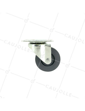 Roulette d'ameublement pivotante en polypropylène diamètre 50mm