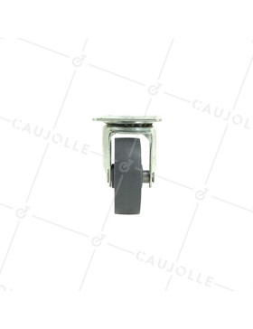 Roulette d'ameublement pivotante en polypropylène diamètre 50mm