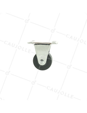 Roulette d'ameublement fixe en polypropylène diamètre 30mm