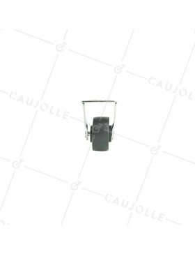 Roulette d'ameublement fixe en polypropylène diamètre 30mm