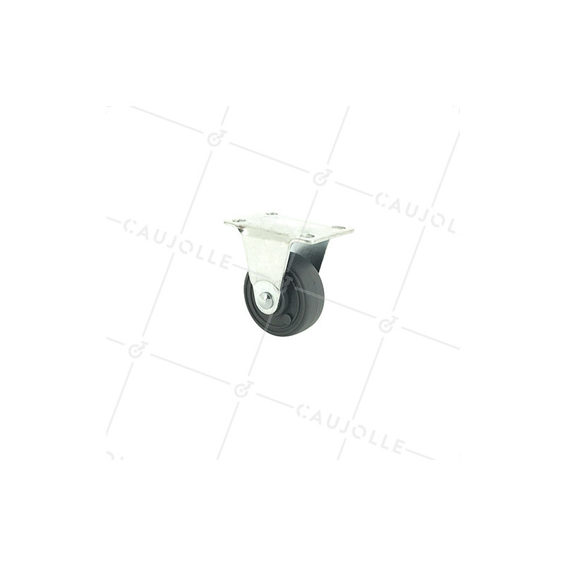 Roulette d'ameublement fixe en polypropylène diamètre 35mm
