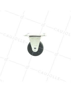 Roulette d'ameublement fixe en polypropylène diamètre 35mm