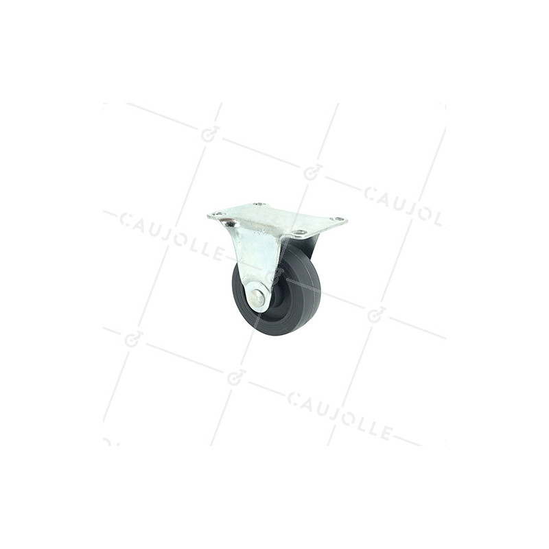 Roulette d'ameublement fixe en polypropylène diamètre 42mm