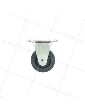 Roulette d'ameublement fixe en polypropylène diamètre 42mm