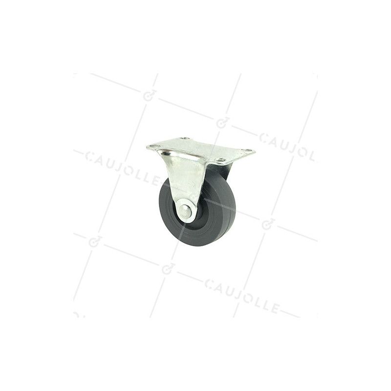 Roulette d'ameublement fixe en polypropylène diamètre 50mm