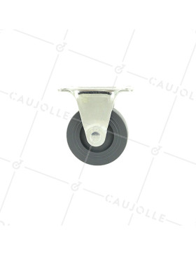Roulette d'ameublement fixe en polypropylène diamètre 50mm