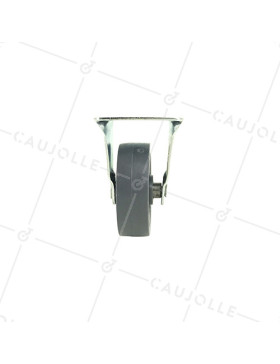 Roulette d'ameublement fixe en polypropylène diamètre 50mm