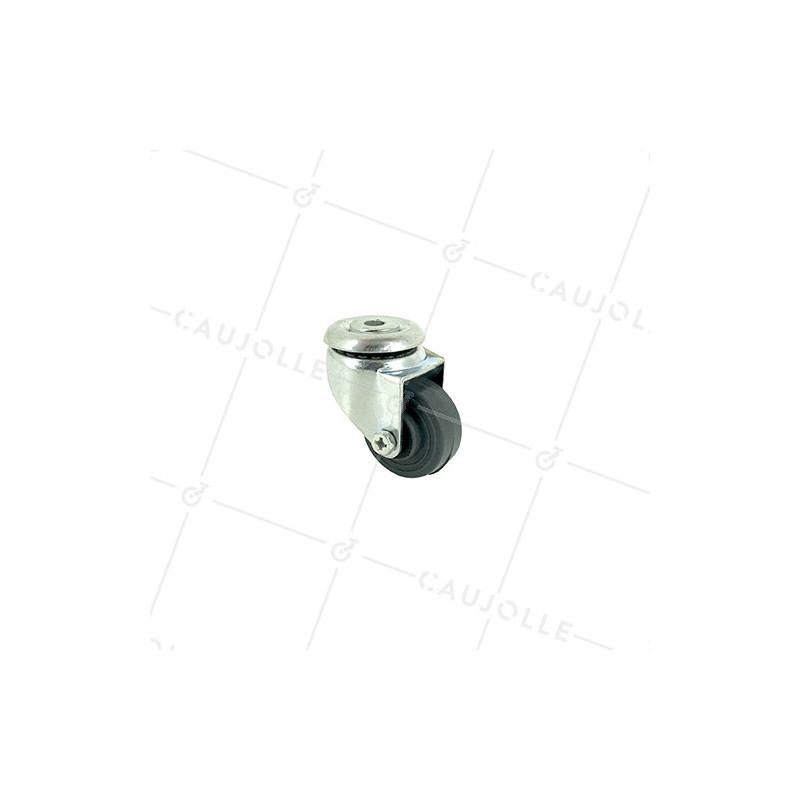 Roulette d'ameublement à oeil en polypropylène diamètre 30mm