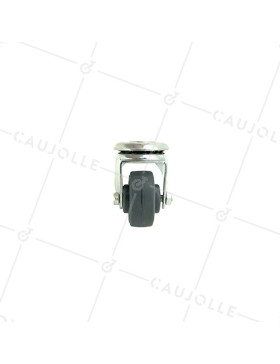 Roulette d'ameublement à oeil en polypropylène diamètre 30mm