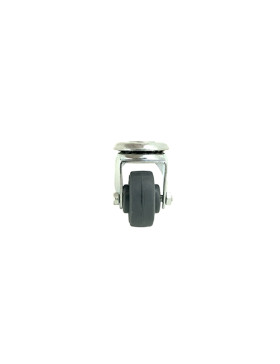 Roulette d'ameublement à oeil en polypropylène diamètre 30mm