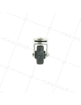 Roulette d'ameublement à oeil en polypropylène diamètre 35 mm
