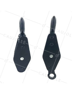 Coppia di guanti da sollevamento per corda di 10 mm di diametro 45 mm carico 150 kg.