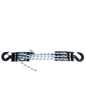 Coppia di guanti da sollevamento per corda di 10 mm di diametro 45 mm carico 150 kg.