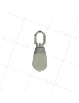 POULIE SIMPLE EN INOX MARIN 316 DIAMÈTRE 30 MM CHARGE 500 KG 