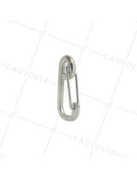 MOSCHETTONE INOX MARINO 316 A MOLLA LUNGHEZZA 100 MM CARICO 500 KG • Caujolle
