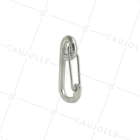 MOSCHETTONE INOX MARINO 316 A MOLLA LUNGHEZZA 100 MM CARICO 500 KG • Caujolle